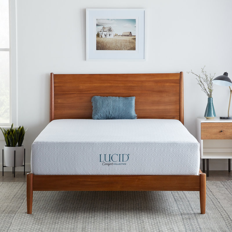 Lucid 12" Plush Gel Memory Foam Mattress